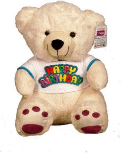benny n bunny teddy bear with happy birthday t shirt 35 cm 35 cm