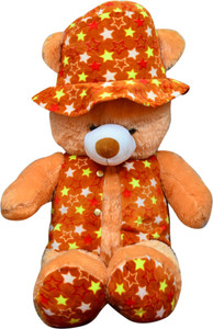 S S Mart 1.5 Feet Brown Modi Teddy Bear with Jacket - 45 cm