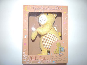 International Connections Little Teddy Soft Plush Good Night Musical Book