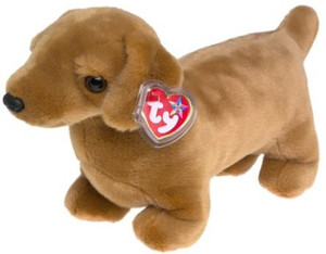 Ty Beanie Buddies Weenie Dachshund Dog