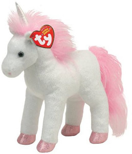 TY Beanie Babies Mystic Unicorn Pink/White
