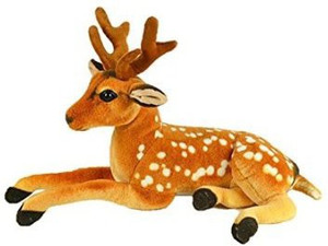 Swastikunj Cute and fluffy Sitting Deer Soft Toy(32 cm) - 10 cm
