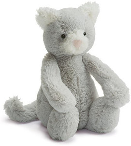 Jellycat Bashful Kitty Grey And White Small