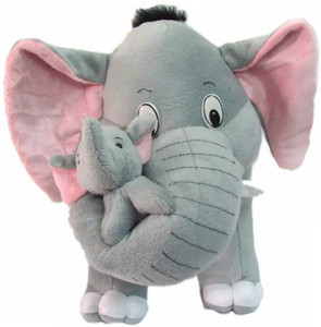 Lata CUTE MOTHER ELEPHANT WITH BABY - 42 cm