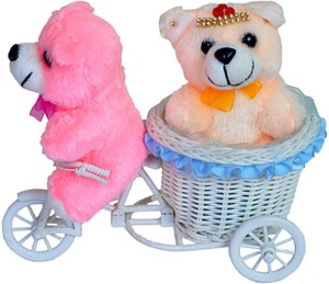 Pingaksh Crafty Collection Cute Love Couple on Cycle for your Valentine  - 7 inch