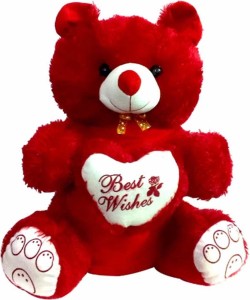 Kashish Trading Company KTC Red Fabric Teddy Bear Soft Toy  - 15 inch