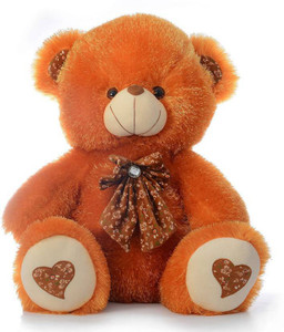 Cuddles Collections Stuffed Bear With Bow - 45 cm