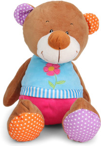 Starwalk Bear Plush with Flower 25 cm - 25 cm