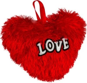 RajHeera Furry Love Heart  - 22 cm