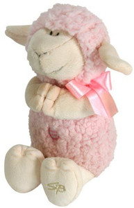 Stephan Baby Ultra Soft and Huggable Musical Praying Woolly Lamb, Pink - 20 inch