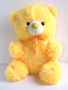 Yellow stuffed bear on sale