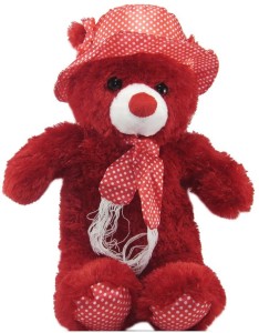 Lata Valentine Red Cap Teddy  - 48 cm