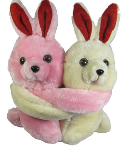 Tickles Couple in Arms Rabbit - 6.5 inch