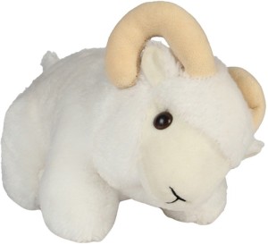 Deals India White & Beige Pretty Sheep Soft Toy  - 26 cm