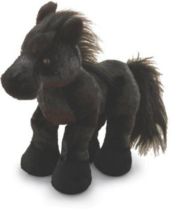 Webkinz Black Stallion Friesian Horse