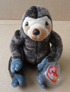 TY Beanie Babies Slowpoke The Sloth Animal Plush 6 Inches Tall