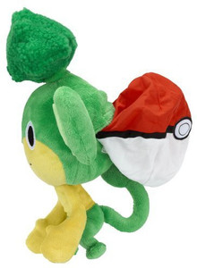 Pokemon Reversible Large Plush B&W Series 2 Pansage Into Pok Ball