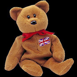 TY Beanie Babies Britannia The Bear (Uk Exclusive)