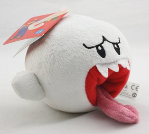 OA Super Mario Bro White Boo Ghost Soft Plush Doll Gift