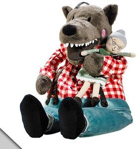 IKEA 00247577 Lufsig Soft Plush Wolf