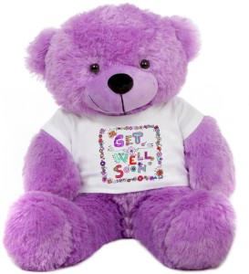 Pink Get Well Soon Teddy Bears With Custom Shirt And Bandage