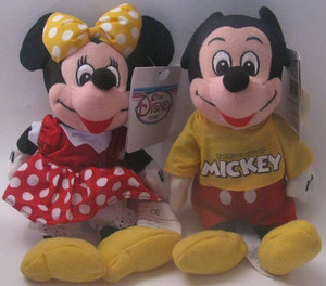 Bean Bag PLush - Mickey and Minnie Mickey Mouse And Minnie Mouse Spirit Disney Bean Bag Plush
