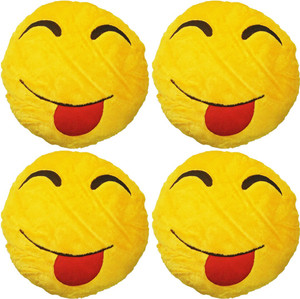 Gold Dust VKI4xC Smiley Emoticon Decorative Cushion - 15 inch