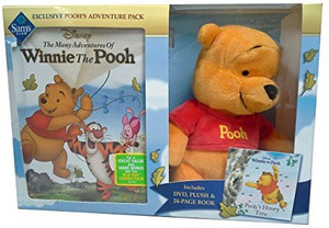 Disney Winnie The Pooh Pooh'S Adventure Pack (Plush + Book + Dvd)
