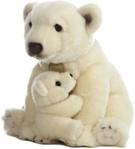 Miyoni Mom & Baby Polar Bear & Cub ~12