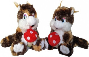 Chinmayi Amazing Squirrel Combo,Crafted With Perfection Using The Finest Materials - 30 cm