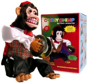 R.E.G. charley chimp cymbal playing monkey