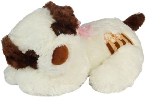 Deals India Brown & White Jumbo Dog Soft Toy  - 45 cm