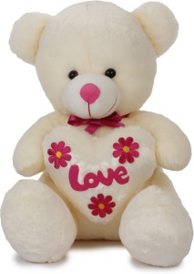 Dayzee Valentines Beige Teddy Heart  - 40 cm