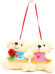 Tickles Cute Hanging Couple Teddy - 9 cm