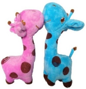 Cuddles Collections Combow Baby Giraffe Multicolor  - 22 cm
