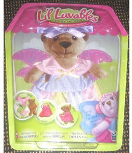 Fluffy Factory Lil Luvables Bear Wear Fairy Angel Outfit