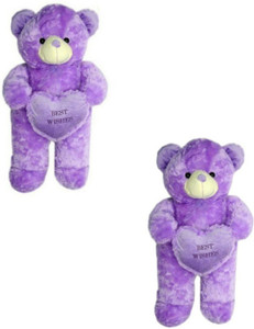 Ktkashish Toys kashish sweet purple teddy bear pack of -2 27 inch - 27 inch