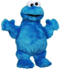 Baby-Ronit Sesame Street Playskool Let's Cuddle Cookie Monster Plush  - 25 inch