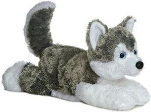 Aurora World Shadow (Siberian Husky) 12'' Plush Dog Flopsie Series