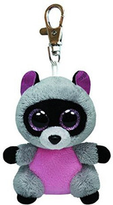 Ty Beanie Boos Rocco Raccoon Clip