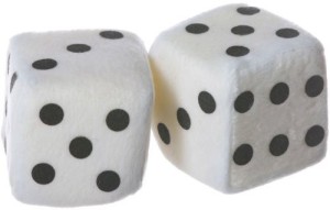 bamboo gifts Soft Plush Hanging Dice (1 Ct)