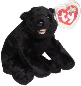 TY Beanie Babies Cinders The Black Bear