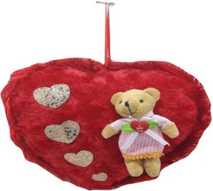 Tickles Lovable Teddy With Beautiful Heart - 23 cm