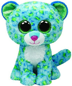 TY Beanie Babies Leona Blue Leopard Regular Plush