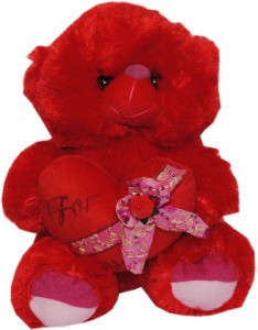 Trimurti Trimurti Imported Fur Red Teddy for You  - 36 cm