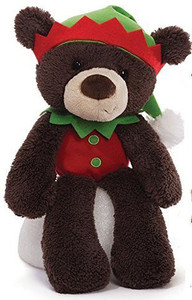 Fuzzy Elf Brown Christmas Plush From Gund