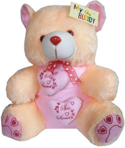 MYBUDDY SWEET PAIR OF HEART TEDDY BEAR - 50 cm