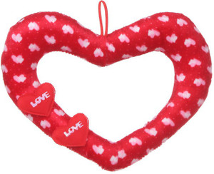 Deals India Deals India Red Love Ring Heart Stuffed soft plush toy Love Girl - 30 cm - 30 cm