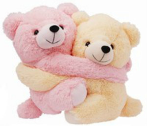 Tabby Cute Couple Teddy - 27 cm