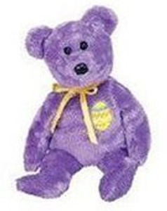 Ty Beanie Ba Eggs 3 The Purple Easter Bear